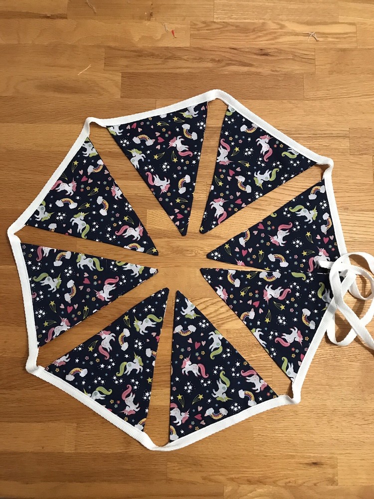 Handmade Unicorn /Unicorns Bunting, Double Layer, FREE POSTAGE