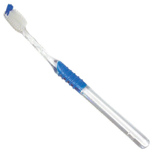 Clear/Opaque Adult Toothbrush Clear, Assorted, 72/Box