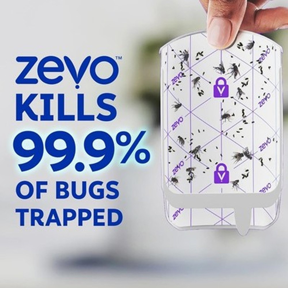 4 Pack Zevo Flying Insect Trap ( 4 Cartridges)