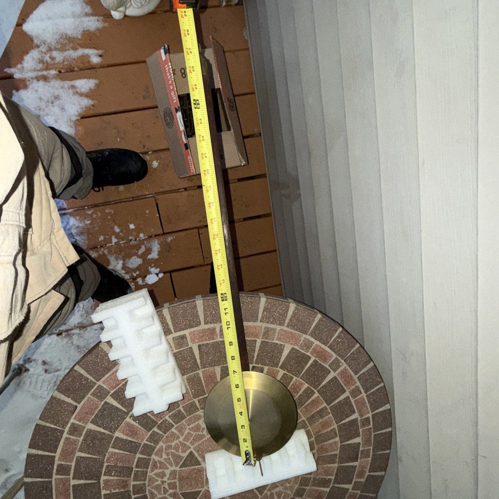 Vintage Mauthe 30” Grandfather Clock pendulum.