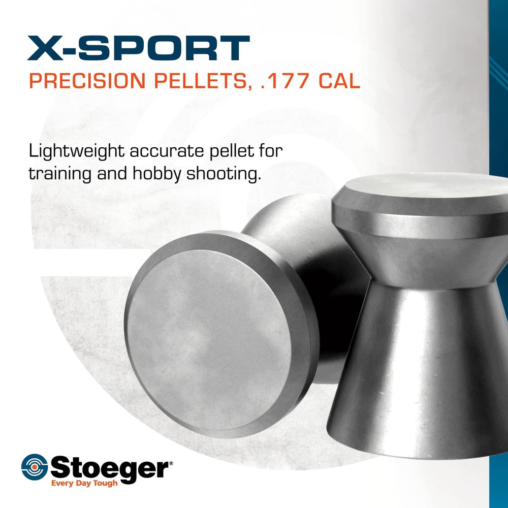 X-Sport Practice Target Flat Point Pellets, .177 Caliber, 500 Pack