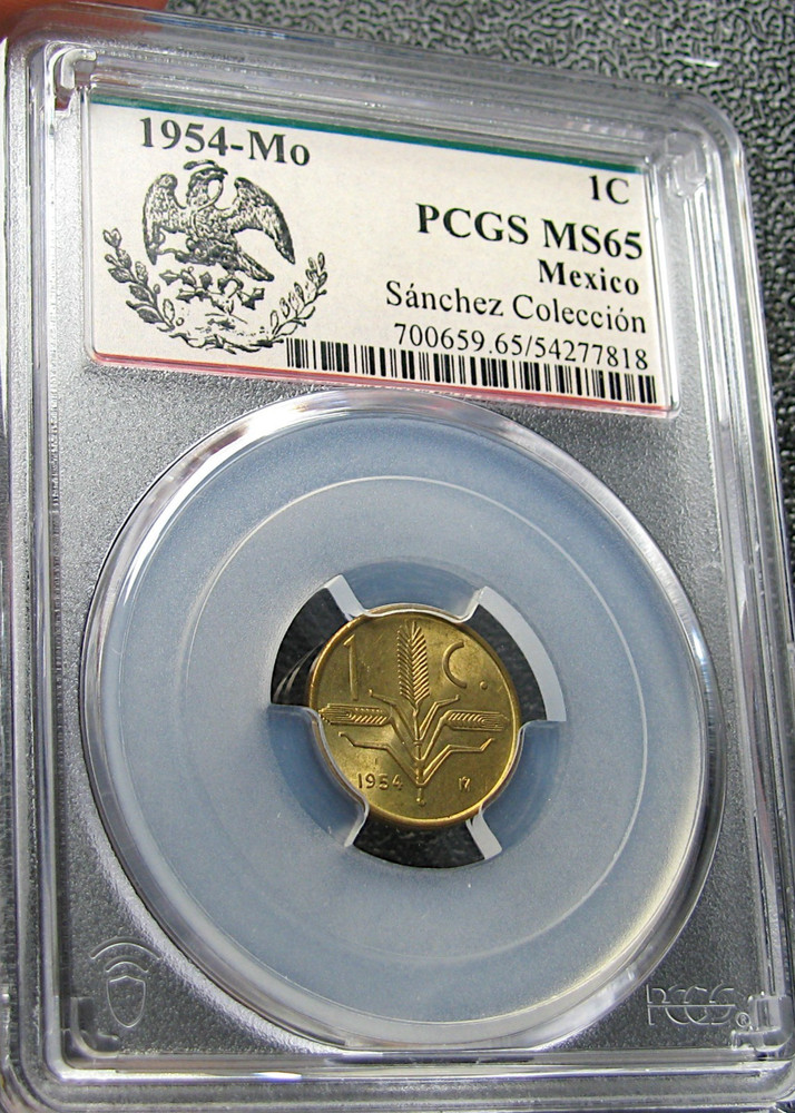 1954-Mo 1 Cent Mexico Sanchez Collection MS-65 PCGS #732C