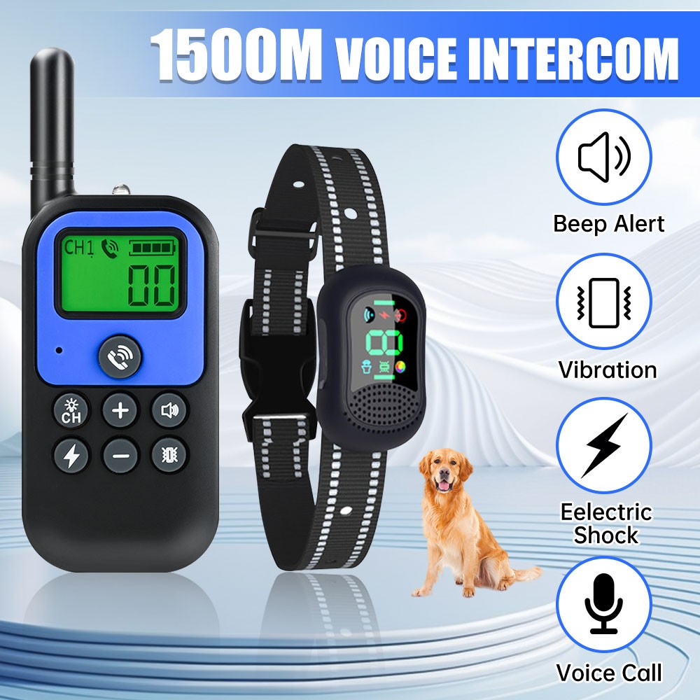 4900 FT Remote Dog Shock Training Collar Rechargeable Waterproof LCD Pet Trainer