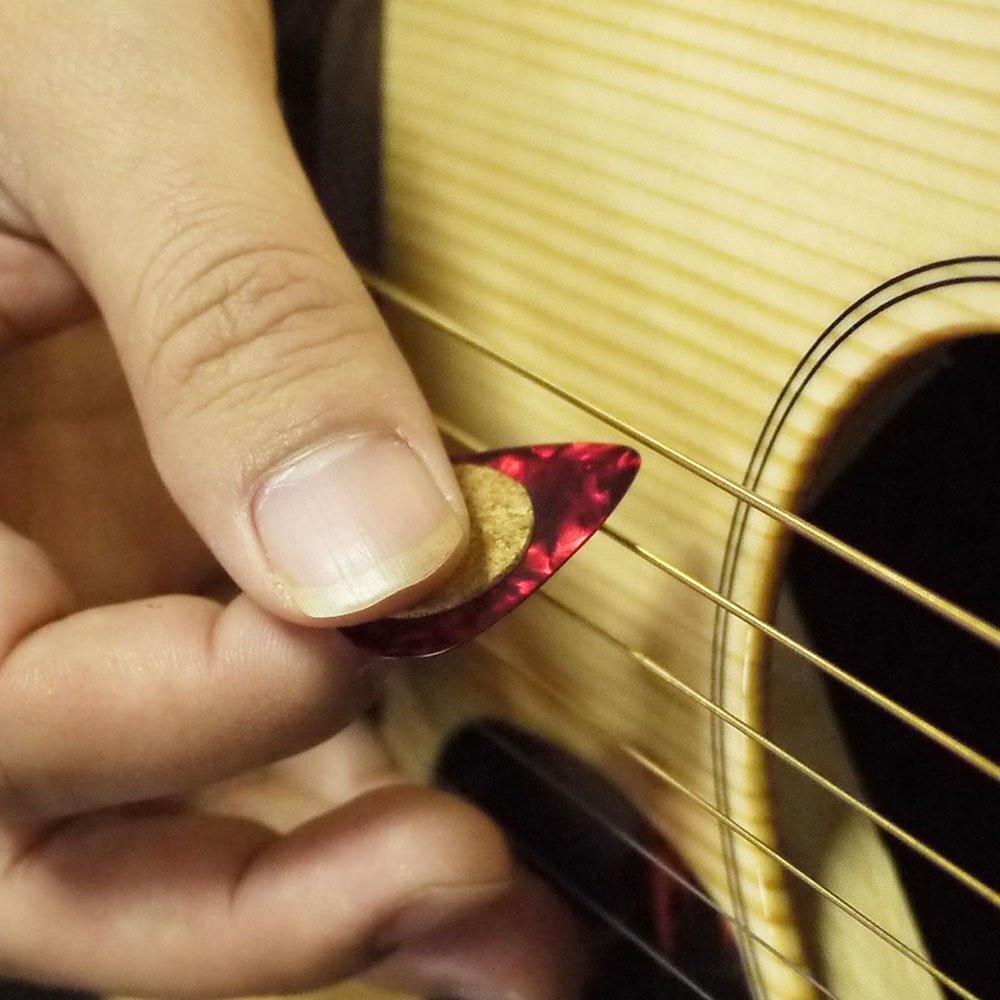 Guitar Pick Non-slip Grip Cork Sticked on Pick 20 pcs