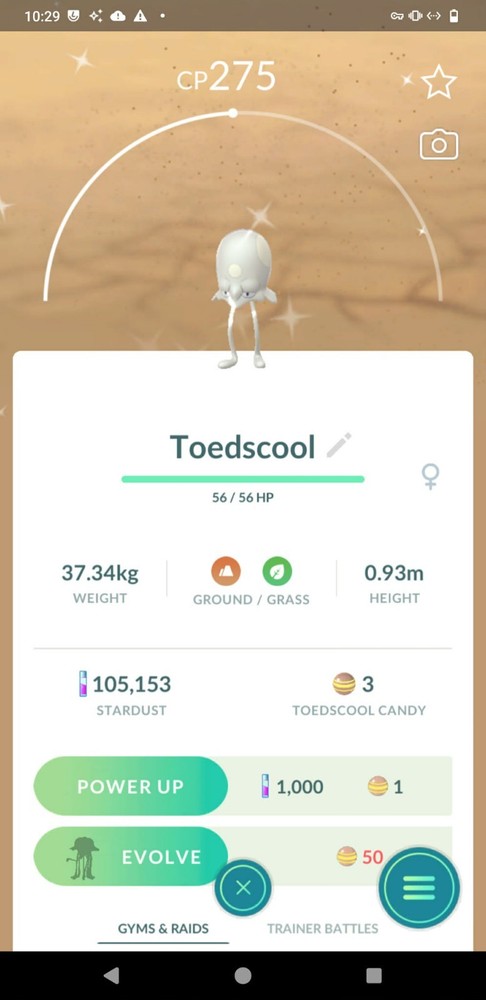 Shiny Toedscool - Read Description