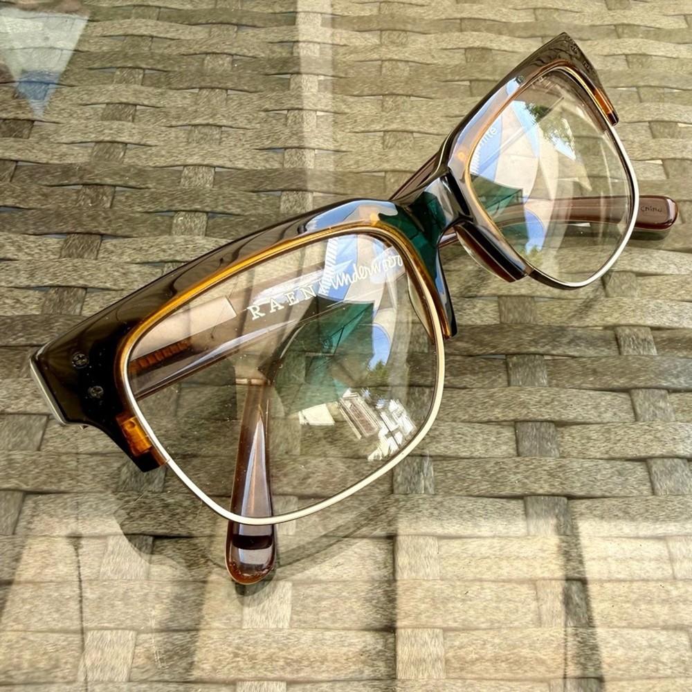 NWOT RAEN “Underwood” Chocolate & White Optical Frames