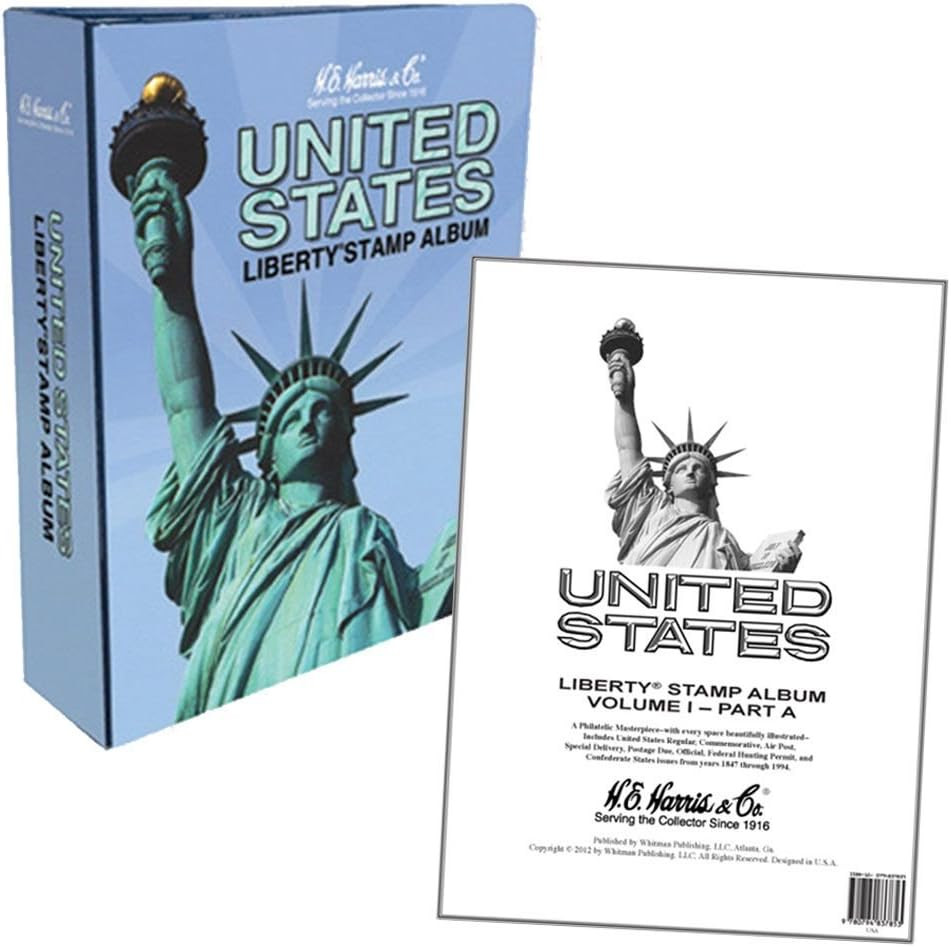 USA Liberty Stamp Album with Pictures / Illustrations Part A 1847-1994
