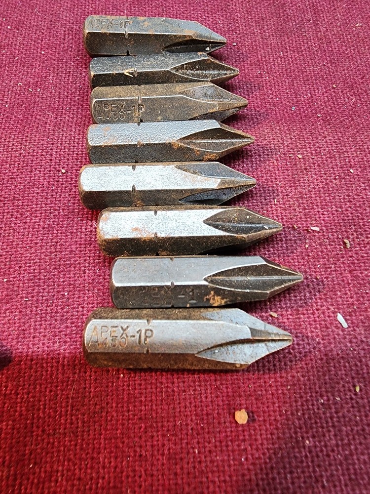 Apex 480 Hex Insert Bits Phillips #1,2,3,4 (16pcs)