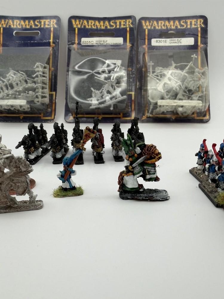 Warmaster High Elf Starter Army + Extras Metal OOP GW