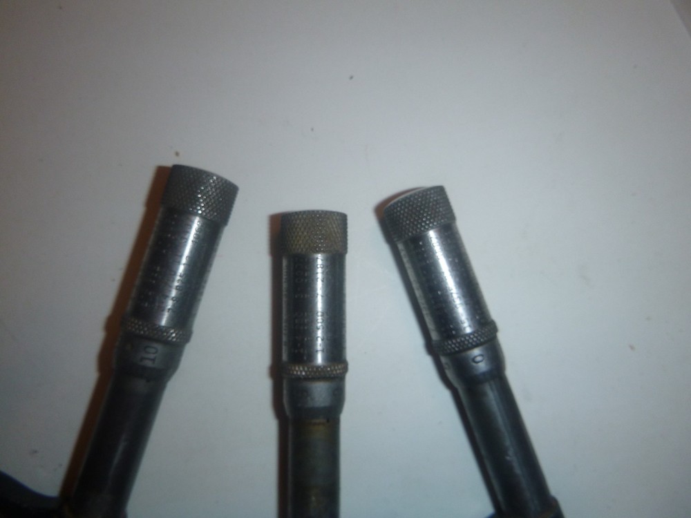 3 Reed Small Tool Works Outside Micrometers 1–2" Vintage Precision Tool E