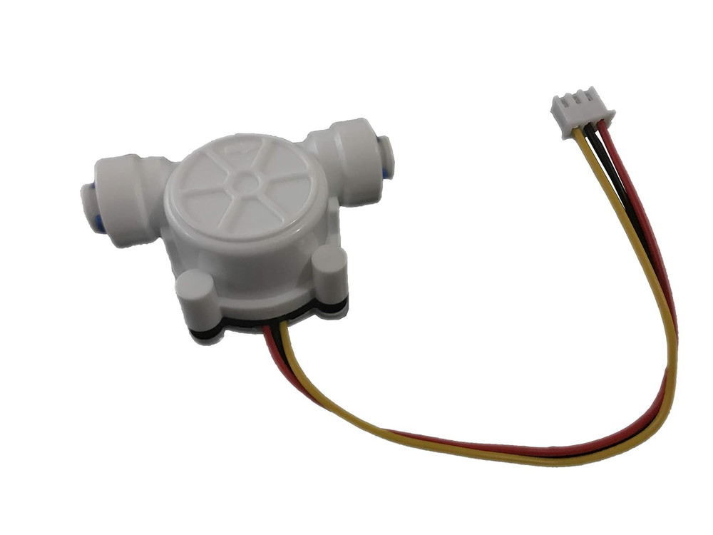 1/4" Quick Connect Water Flow Sensor Food-Grade Switch Hall Effect Flowmeter Flu