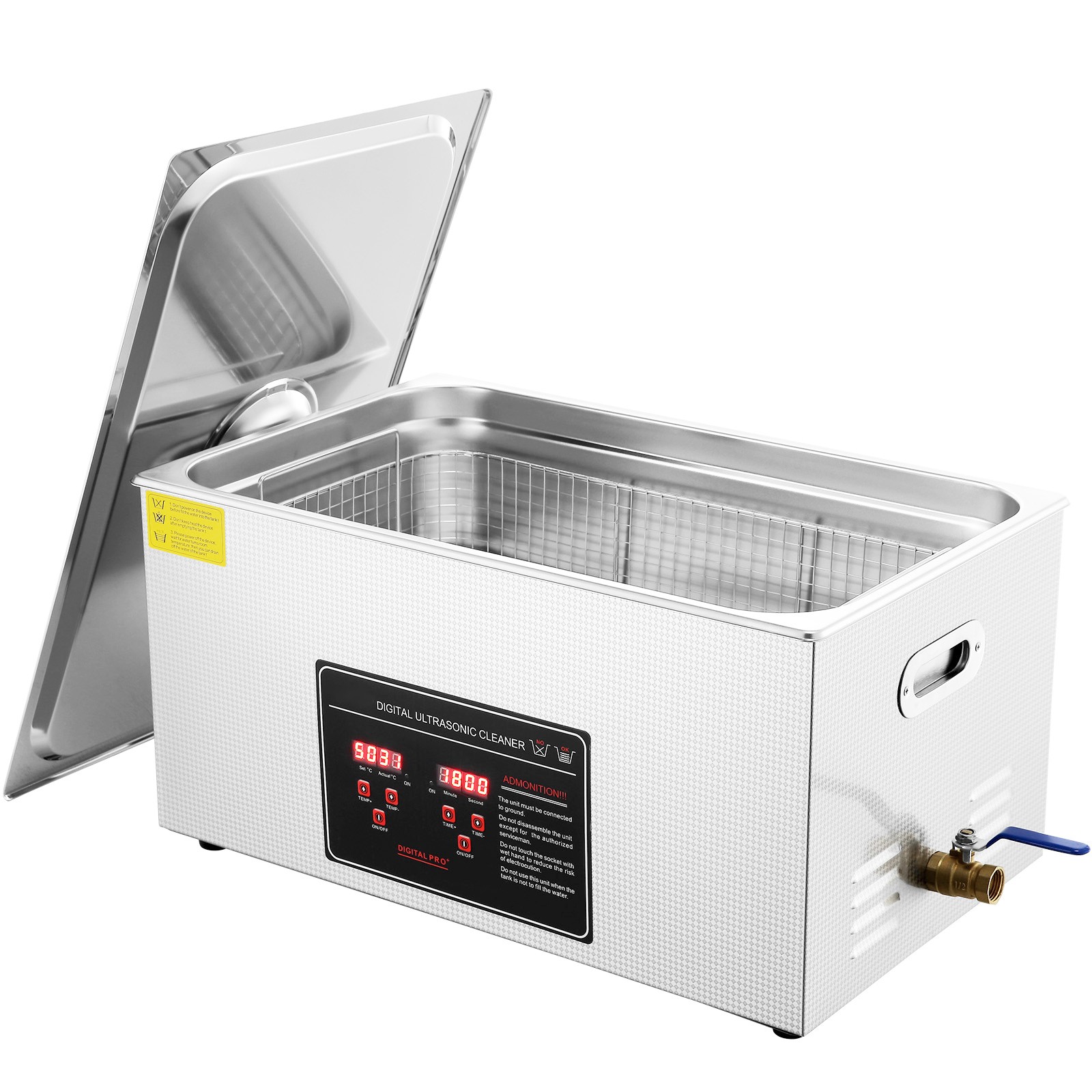 Uimoso 22L Ultrasonic Cleaner with Timer Heating Machine Digital Sonic Cleaner