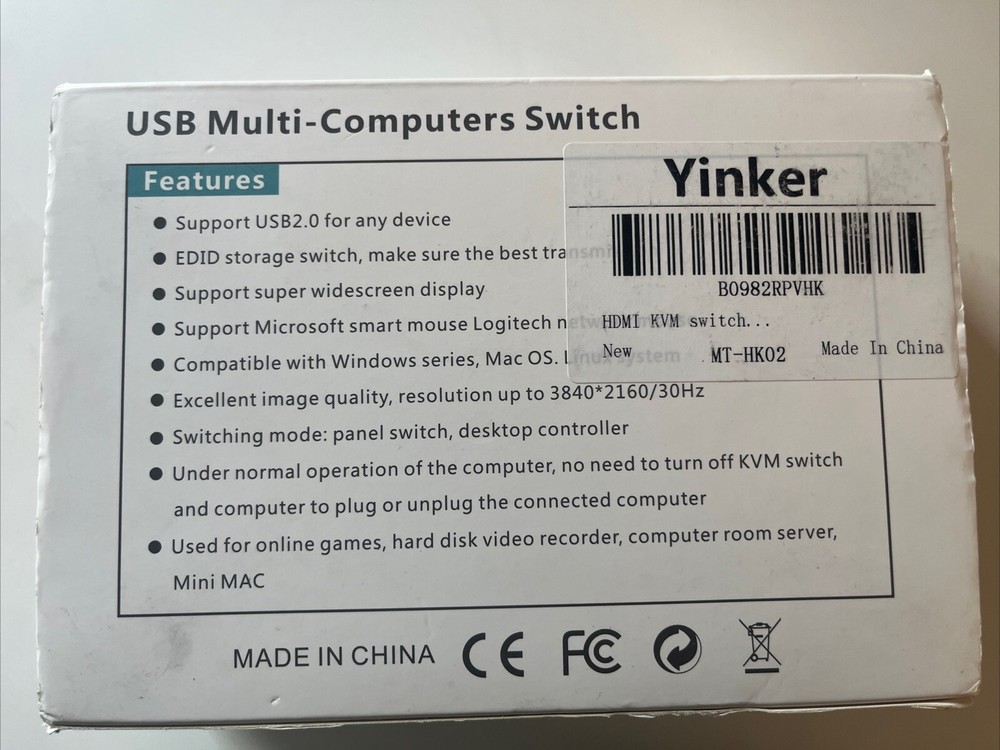 USB HDMI KVM Switch - Multi Computers Switch
