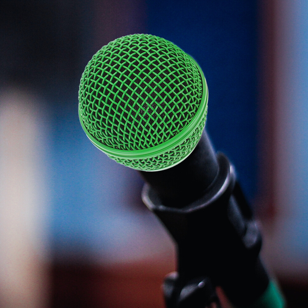 4 Pcs Microphone Mesh Grill Head Replace Microphones Grille Colored Accessories