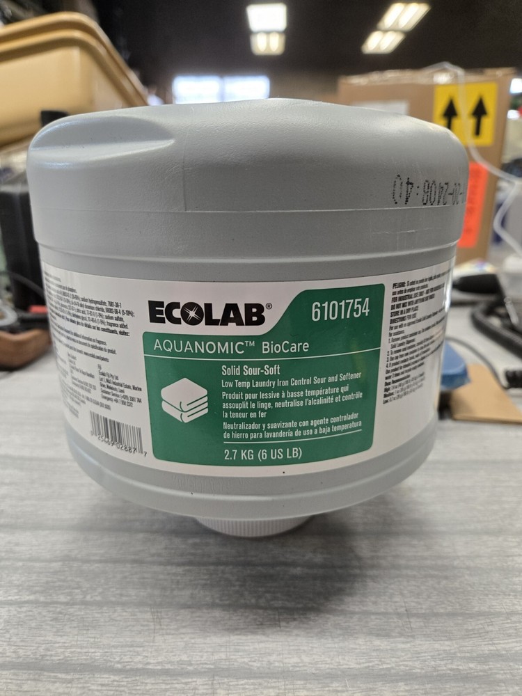 Ecolab 6101754 Aquanomic Biocare Solid Sour-Soft | 6lbs Unit