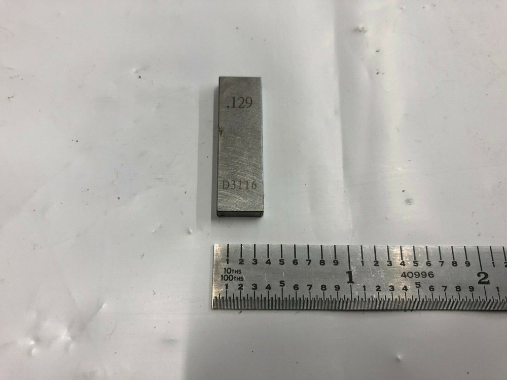 .129 Rectangle Steel Gage Block.