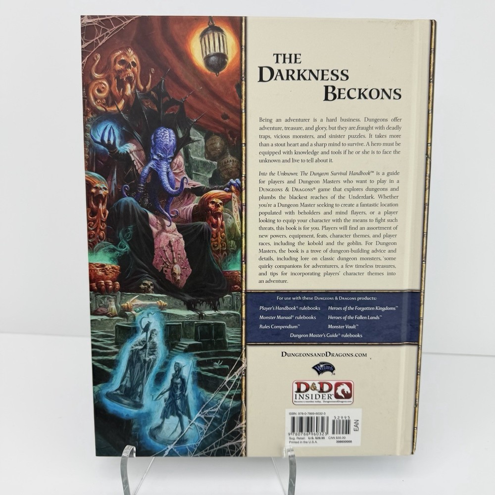 Dungeons & Dragons Into the Unknown 4th Edition Sourcebook D&D Survival Handbook