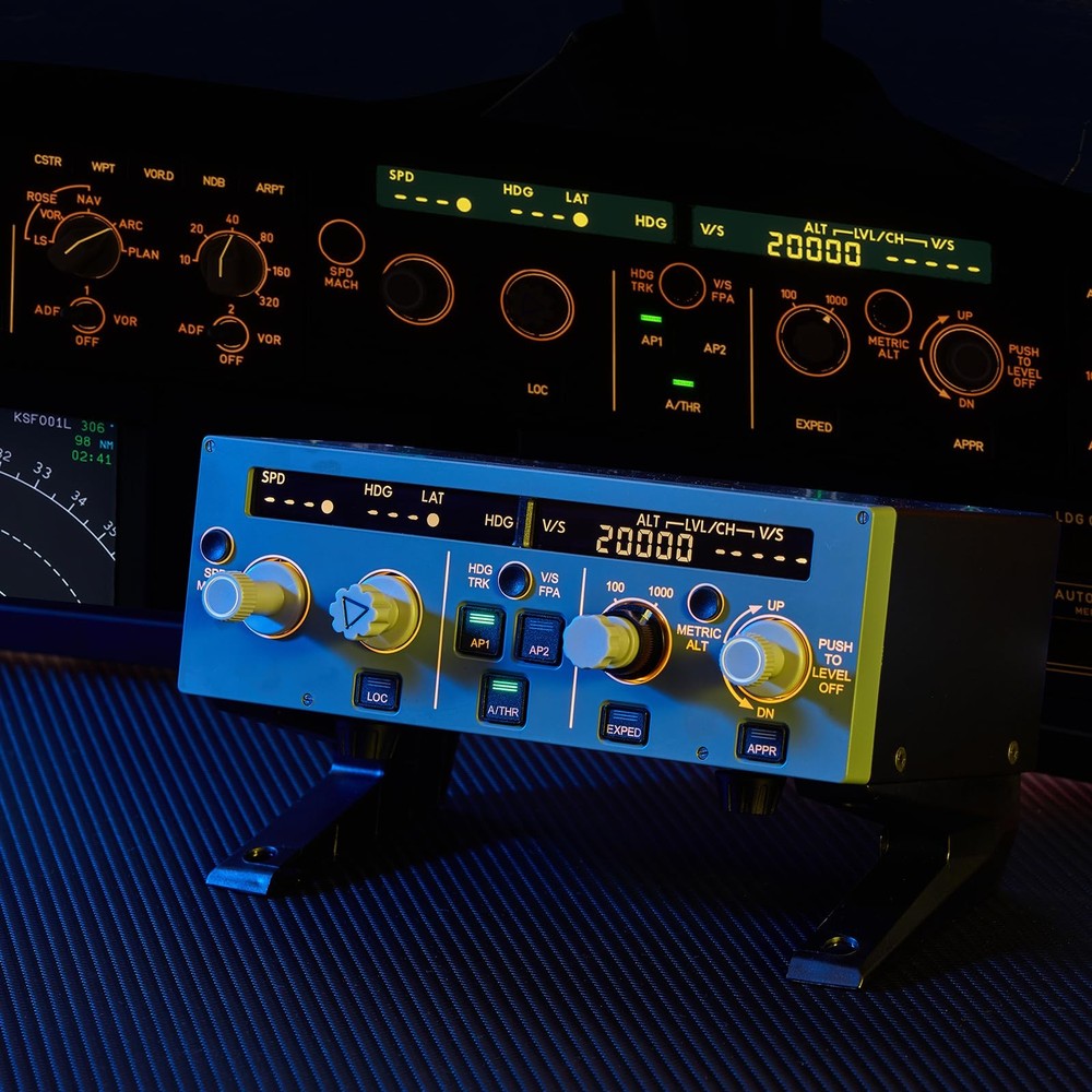 A320FCU Cube Flight Simulator Flight Control Unit Pilot Panel Game Ready