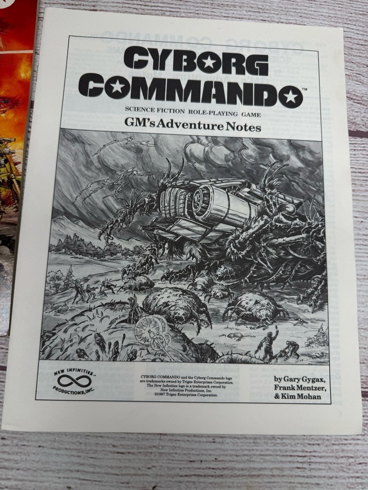 Cyborg Commando Sci-Fi RPG Game Set 1 The Battle For Earth Complete Role Playing