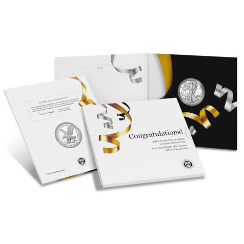 2023-W Proof $1 American Silver Eagle Congratulations Set Box, OGP & COA