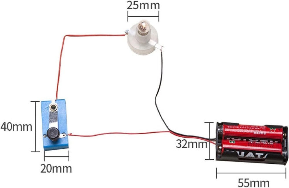 1 Pc Electrical Circuit Experiment Kit, Small Bulb Lights Up Kit Basic