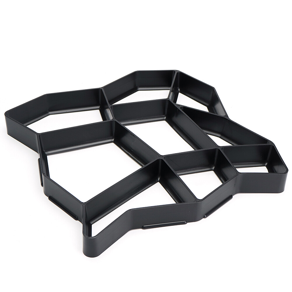 Garden Walkway DIY Path Maker Mold Manually Paving Pavement Cement Brick Plastic