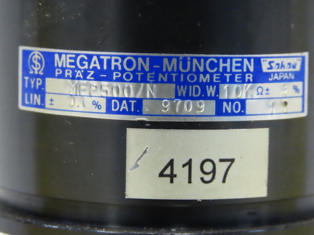 Megatron Munchen MFP500/N Industrial Potentiometer 10K