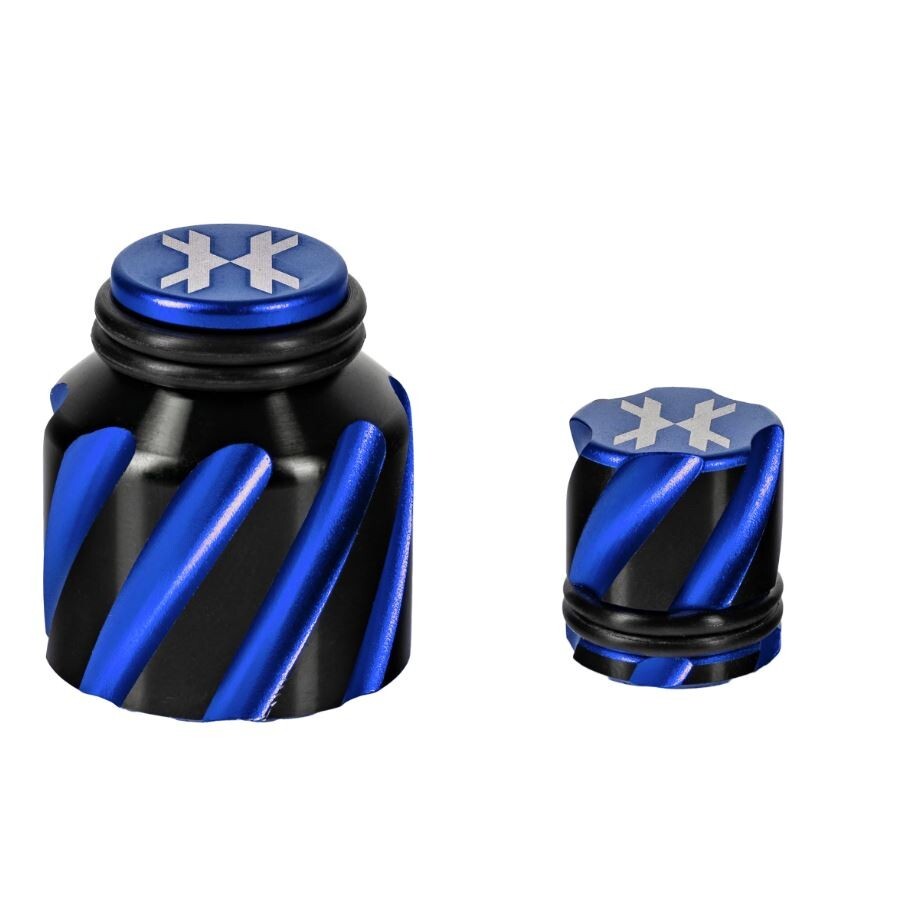 HK Army Paintball Elite Thread/Fill Nipple Protector Kit Orbit Blue