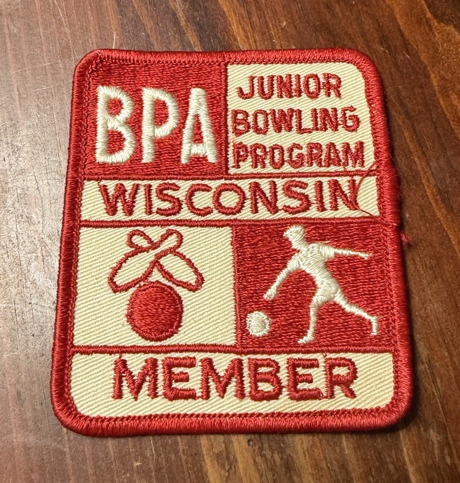 C2 Vintage BPA Wisconsin Junior Bowling Program Patch