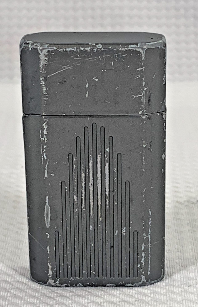 Ronson Jet Lite Butane Pocket Lighter Working Gray Windproof
