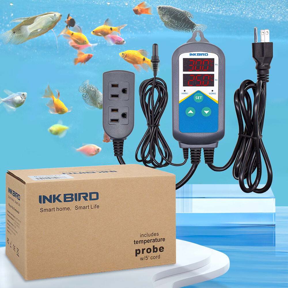 Inkbird Aquarium Thermostats Temperature Controller ITC-306T Waterproof Sensor