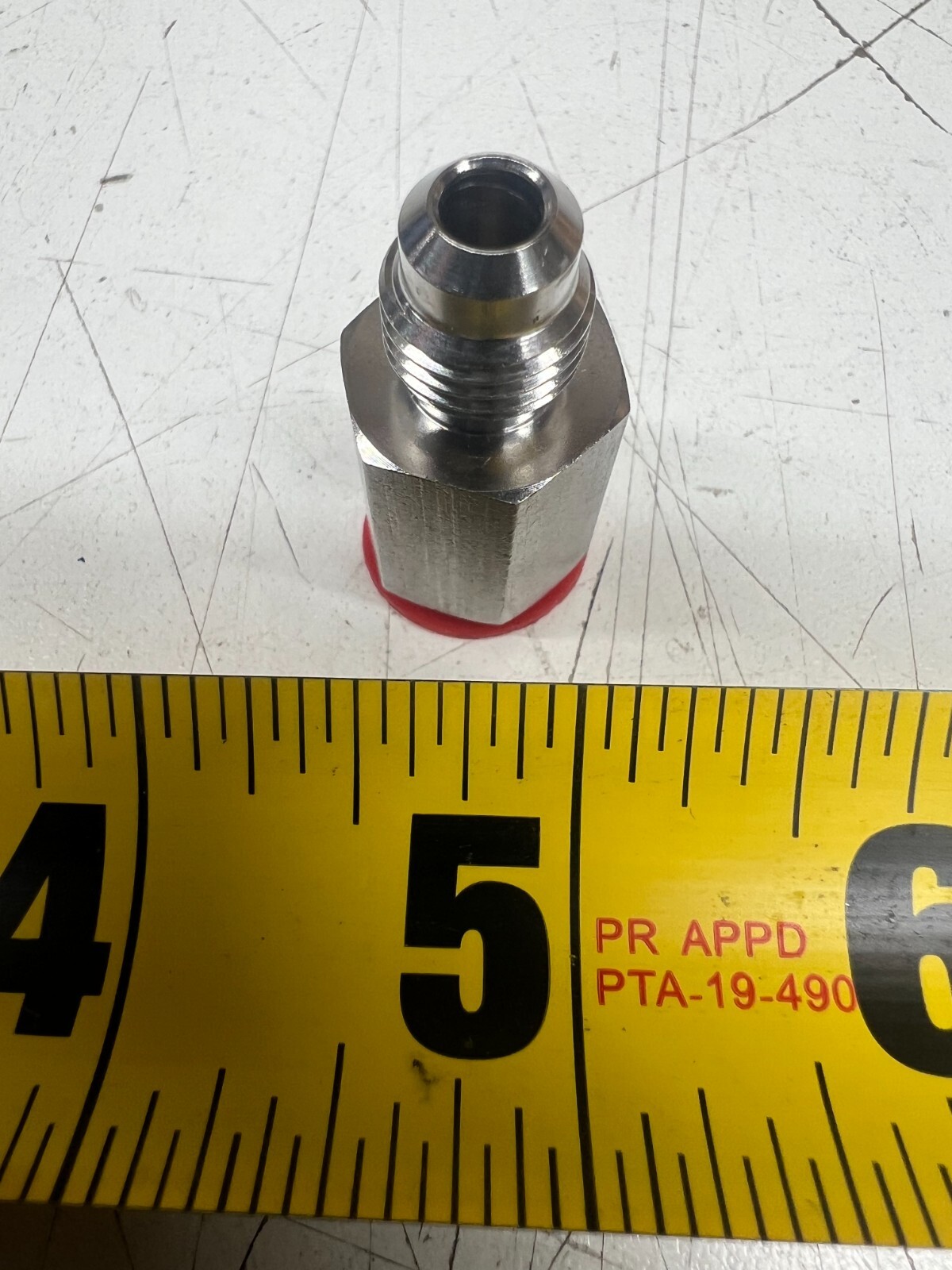1/4" Check Valve Carbonator Manitowoc Beverage Male Flare x Female Flare 00-0868