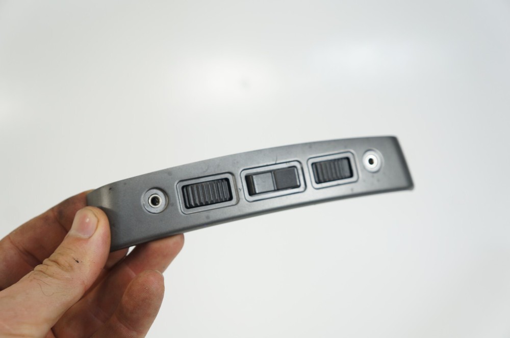 2002-2008 bmw e66 e65 750li 750i center console aux input switch bar bezel