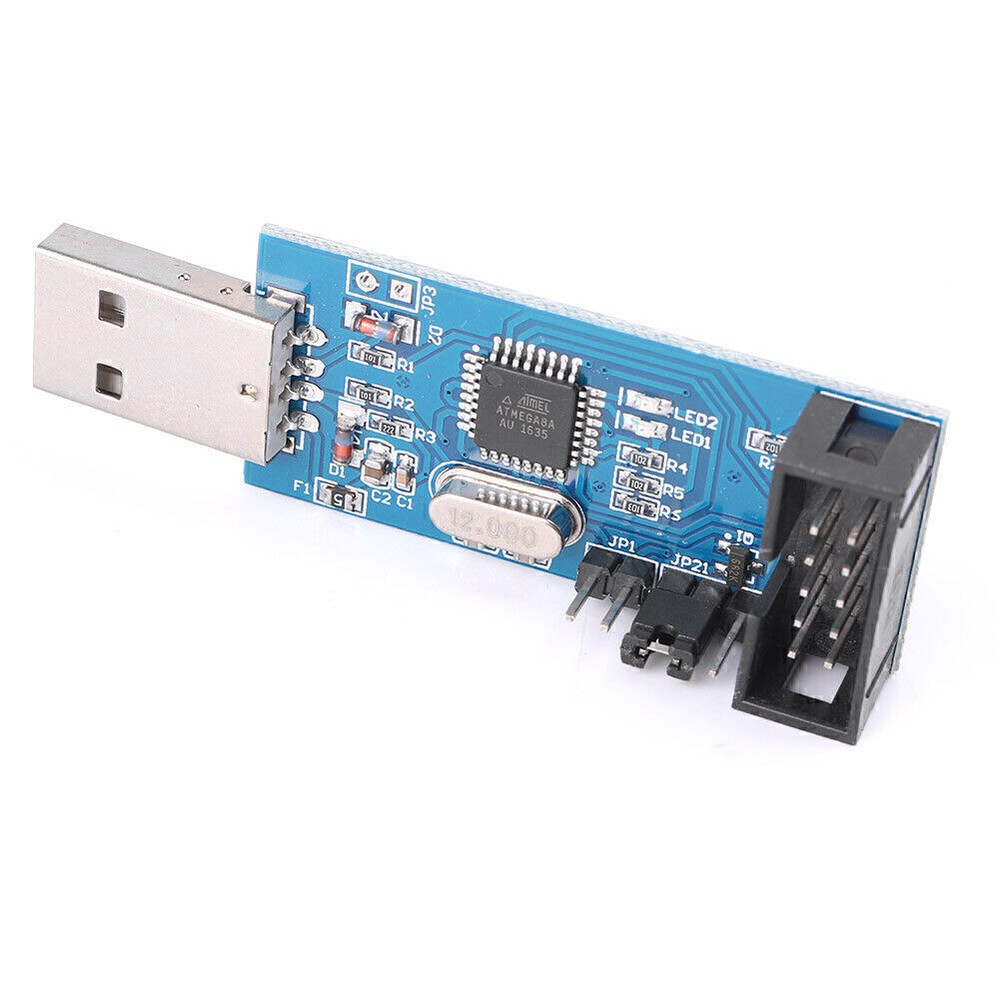 USBASP USBISP AVR Programmer Adapter 10 Pin Cable USB ATMEGA8 ATMEGA128 po