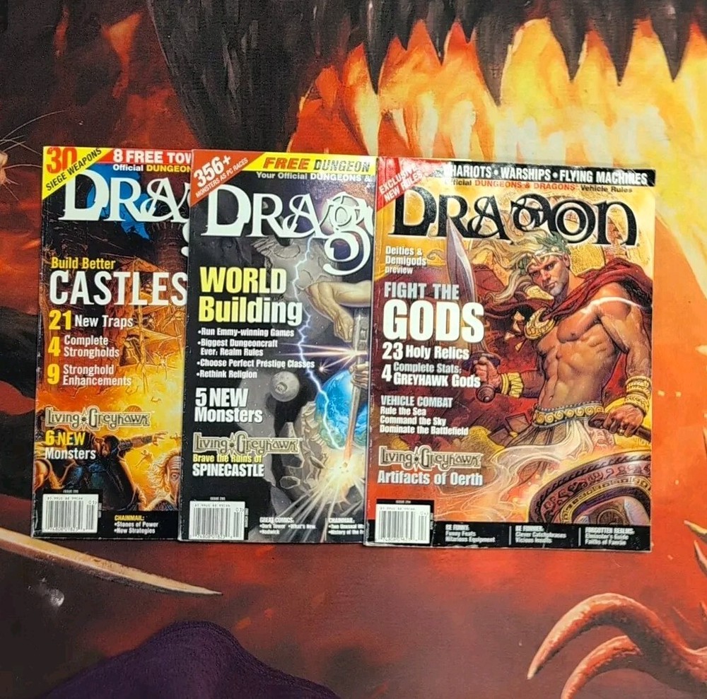 Dragon Magazine Issues 293, 294 & 295