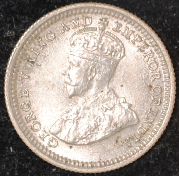 1926 Straits Settlements 5 Cents AU