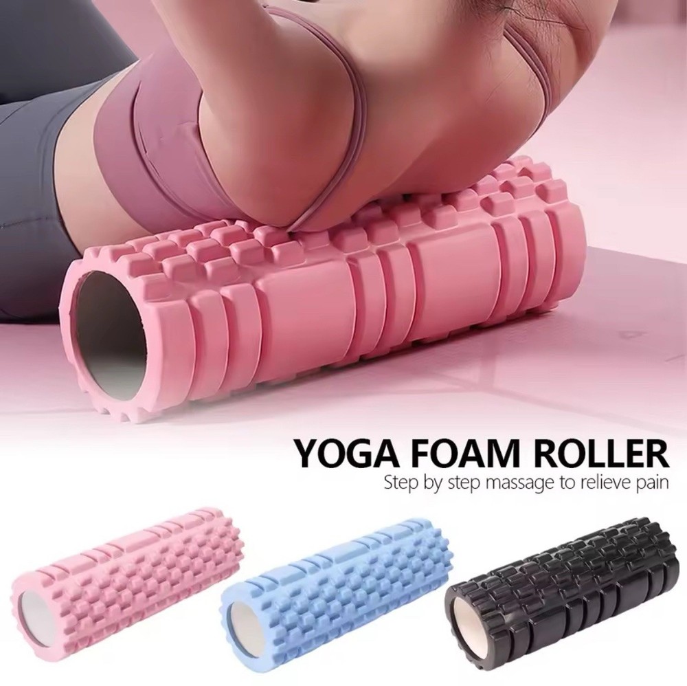 NEW Foam Roller Deep Tissue 18 Trigger Point Massage Roller Self Therapy Tool