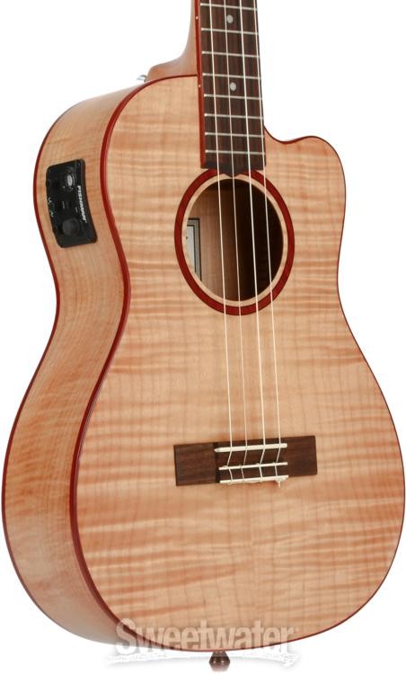 Lanikai FM-CEB Flame Maple Ukulele with Cutaway & Electronics - Baritone