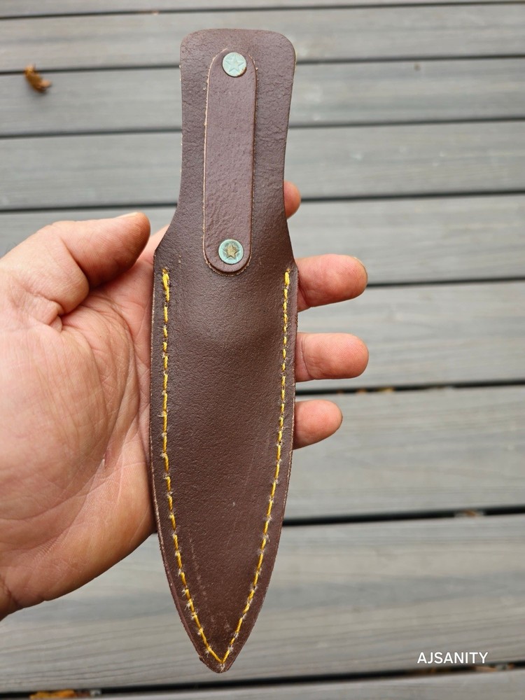 Fix Blade Double edge Dagger Damascus knife Boot Tactical With Sheath
