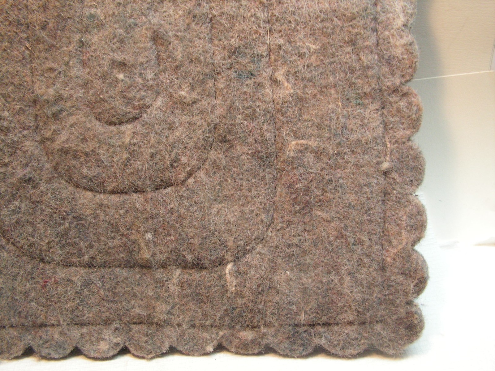 Vintage Saddle Pad Blanket Small Pony Southwestern 16 1/2" x 16" X 7/8" Leather