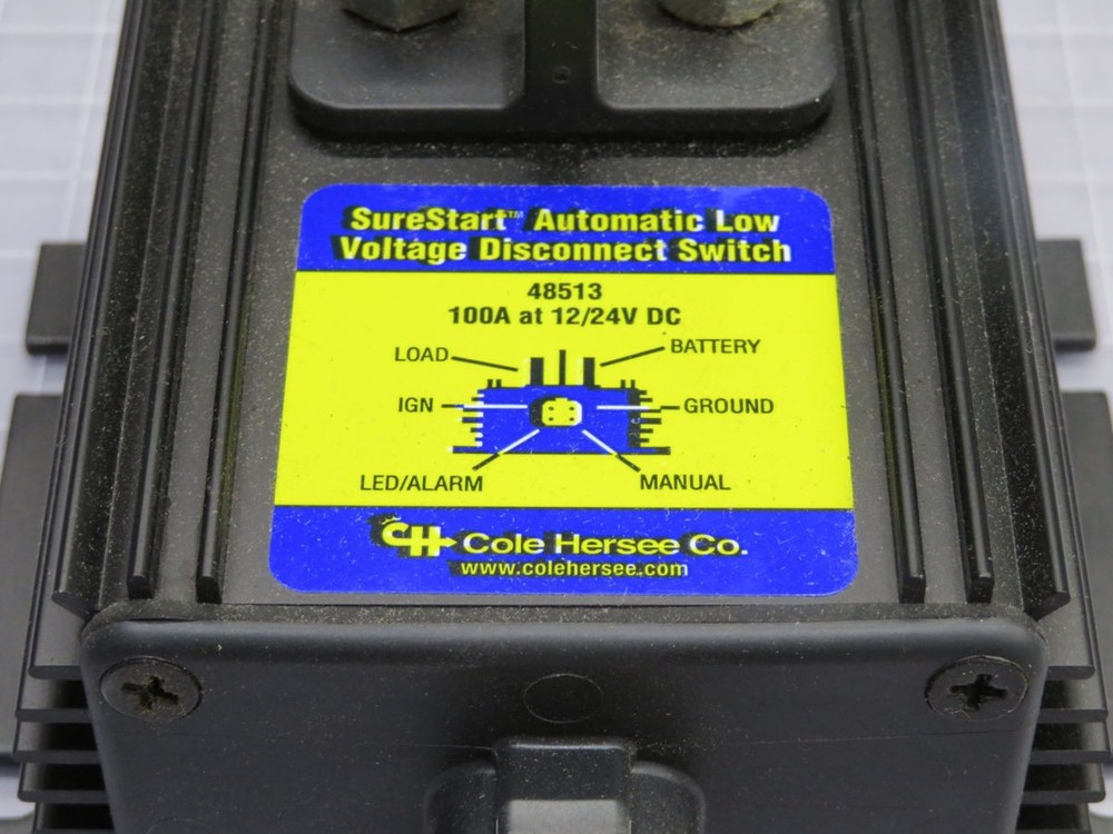 COLE HERSEE 48513 AUTOMATIC LOW VOLTAGE DISCONNECT SWITCH T257510