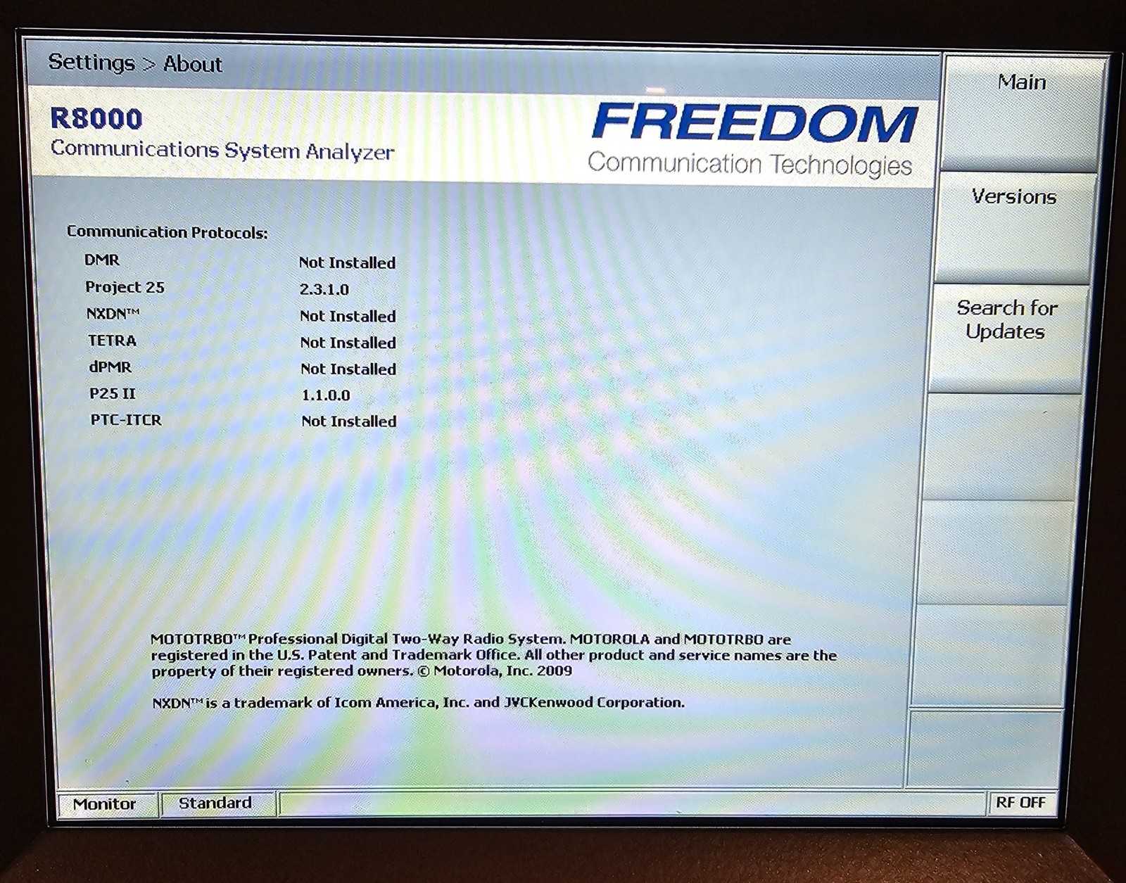 Astronics General Dynamics Freedom R8000 Communications Service Monitor
