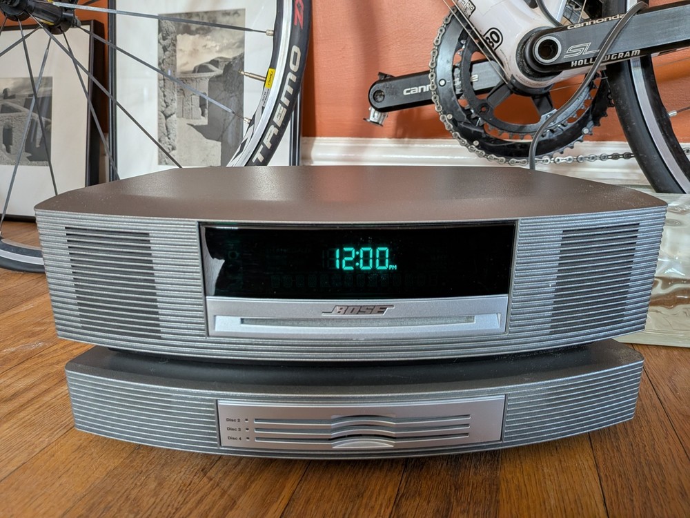 BOSE Wave Music System CD Player AM/FM Radio Multi CD Module New Remote Untested