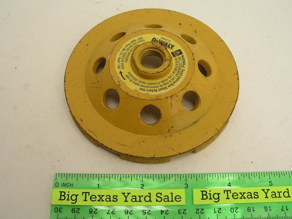 4-1/2" Double Row Diamond Grinding Disc Dewalt DW4774