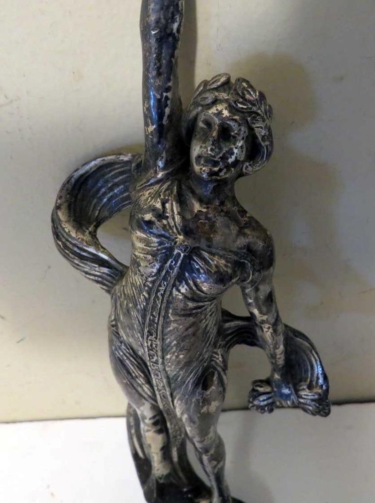 Vintage Greek Goddess Trophy Topper – Silver-Plated Weidlich Bros, Bridgeport CT