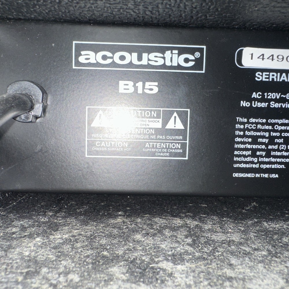 Acoustic B15 Guitar Amplifier