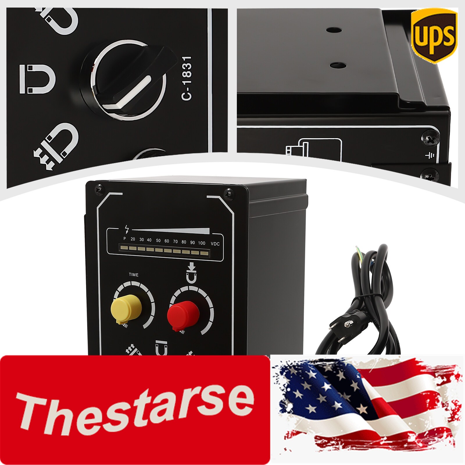 Electromagnetic Electro Magnetic Chuck Controller External Suction Cup Control