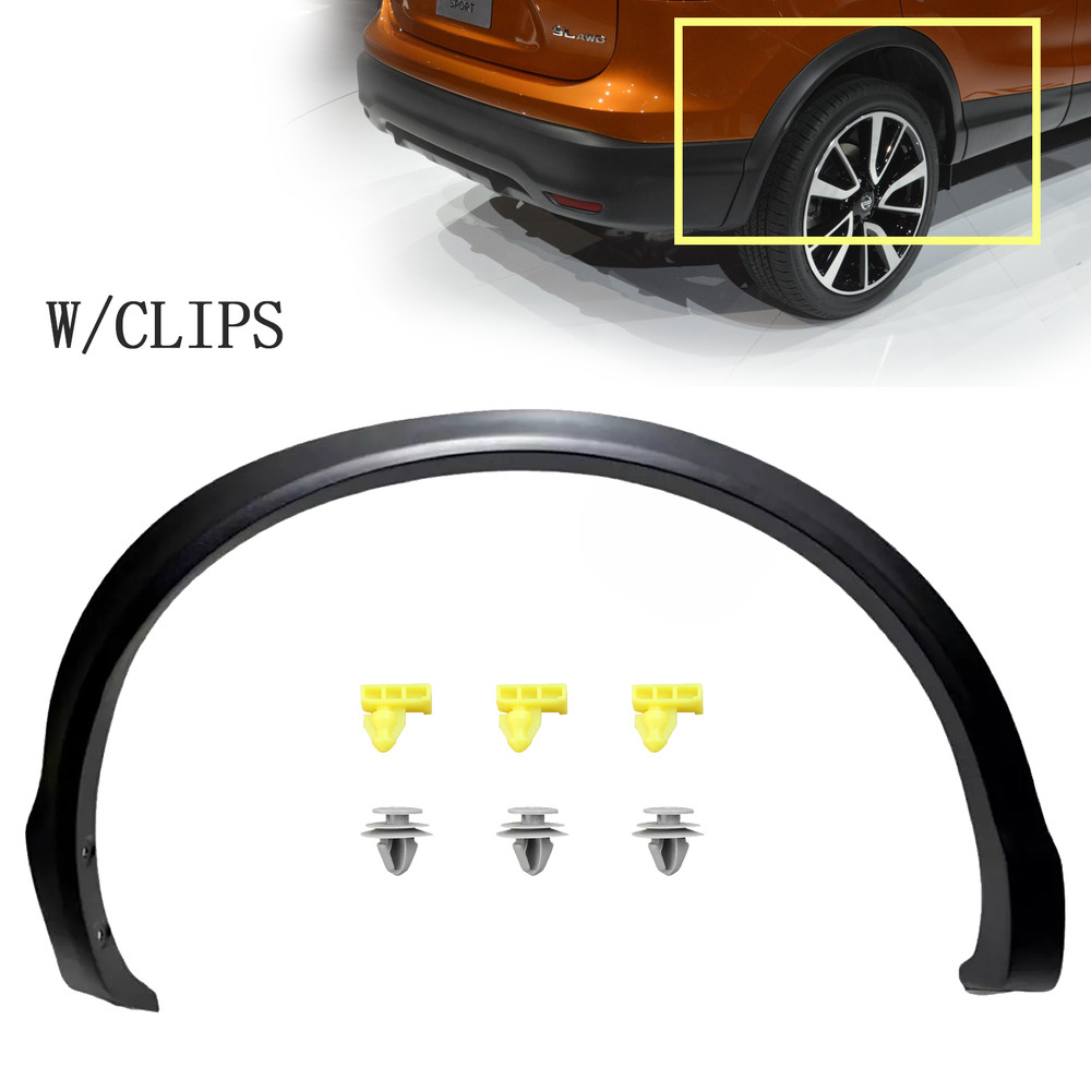 Rear Right Side Wheel Fender Flare Trim Molding For Nissan Rogue Sport 2017-2021