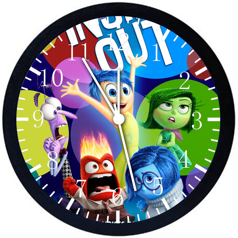 Disney Inside Out Black Frame Wall Clock E59