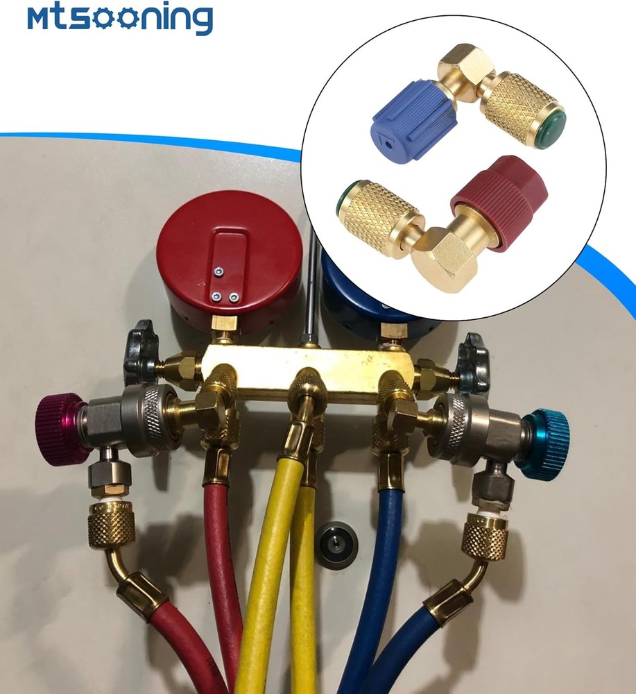 R12 R22 to R134a Conversion Kit, Include 4 PCS High/Low Fitting